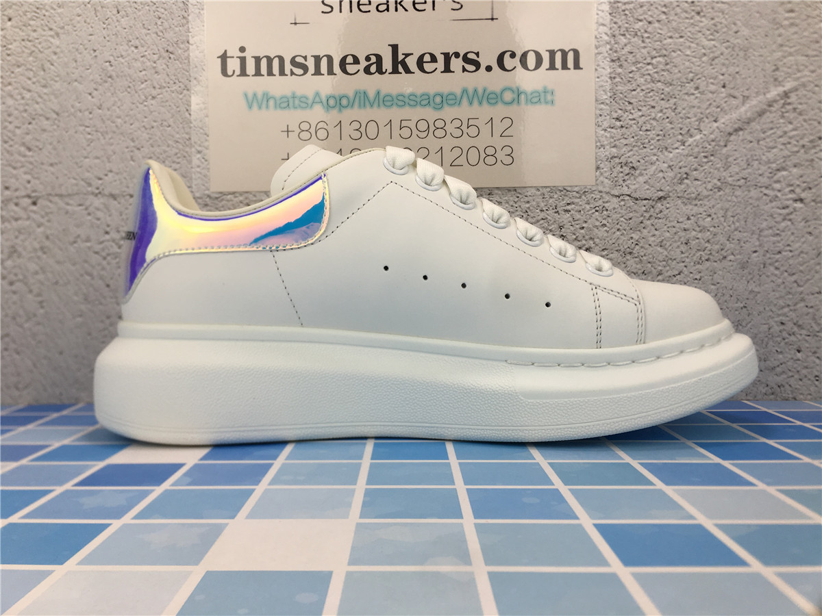 ALEXANDER MCQUEEN WHITE/SHOCK PINK Oversized Sneakers 561726WHVI59375